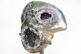 Unique Amethyst Geode with a Face - Uruguay #213421-3